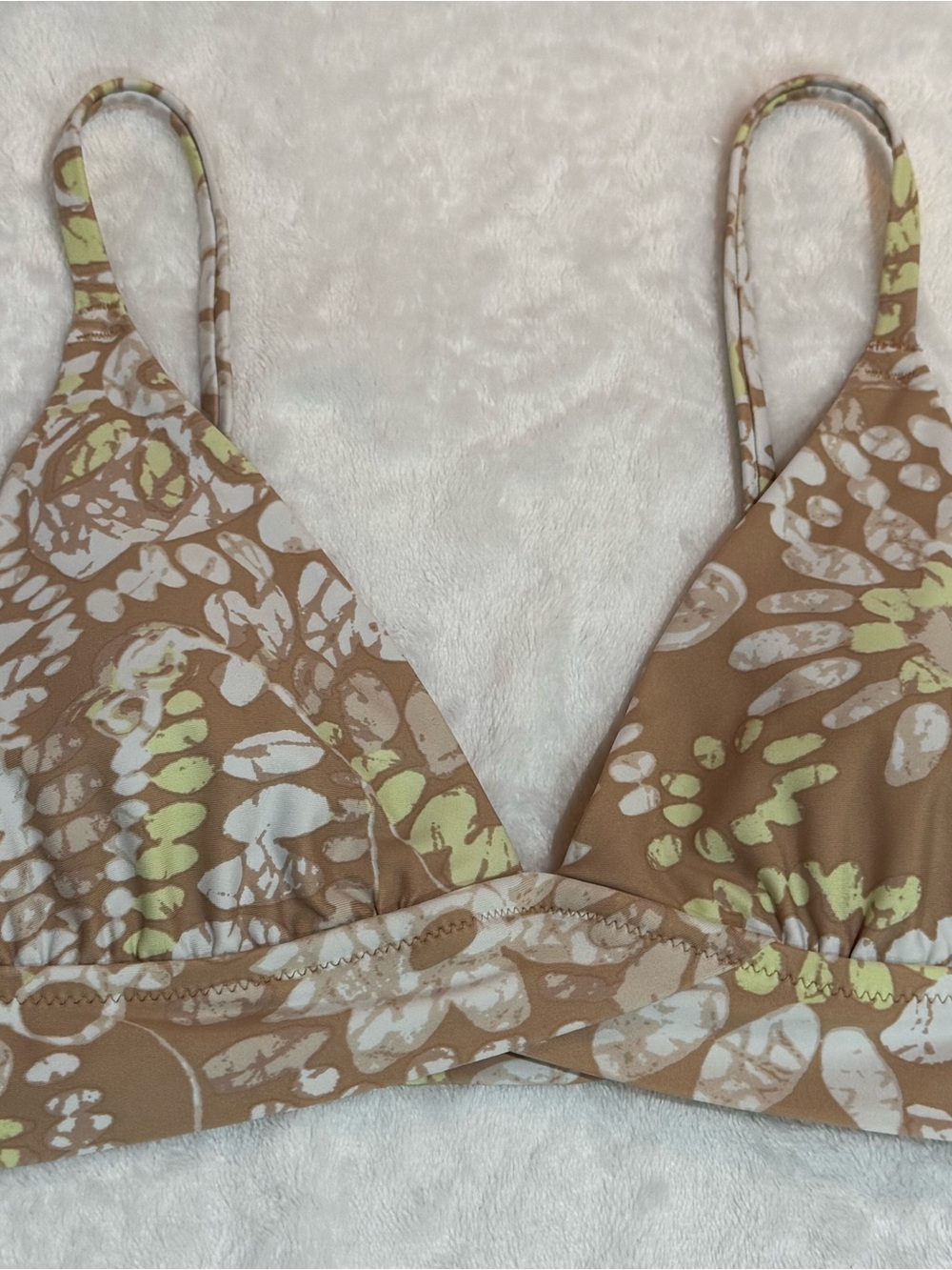 aerie Tan Triangle Bikini Top